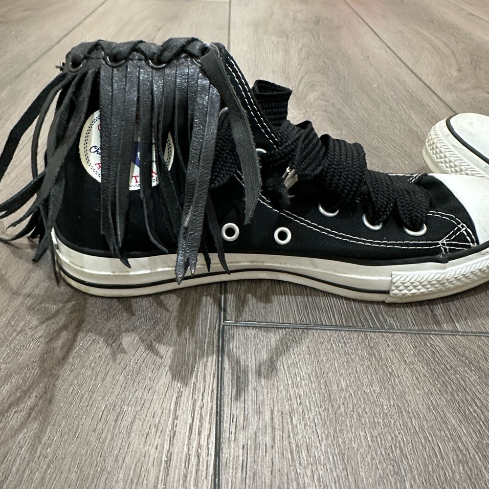 Vintage Chuck Taylor Converse All Star- Black Fringe